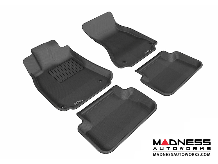 Audi A4/ S4/ RS4 Floor Mats (Set of 4) - Black by 3D MAXpider (2009-2015)
